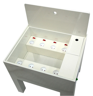 Illustration for article titled Powerwise Desk Is a Giant Gadget Charging Station